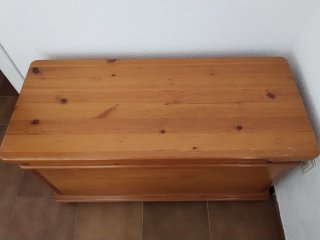 Baúl de madera para almacenaje