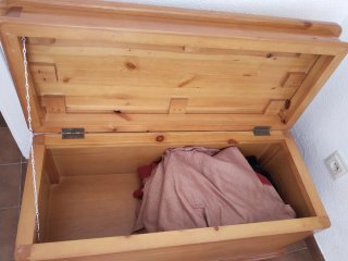Baúl de madera para almacenaje