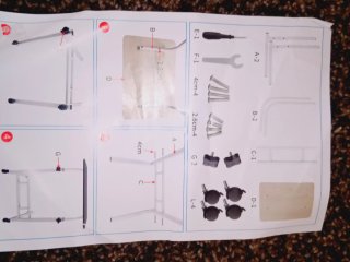 Mesa auxiliar cama sofá