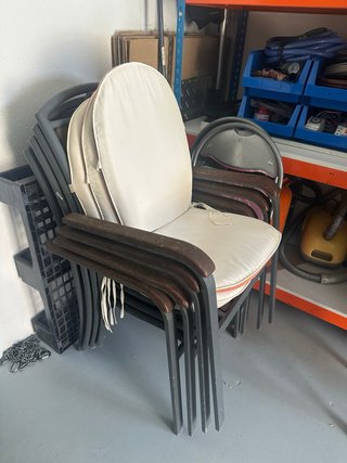 Sillas de exterior aluminio y madera de teca