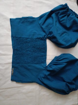 Blusa Angelique Talla Única Azul Petróleo