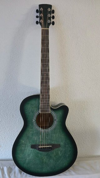 Guitarra Electroacústica Verde