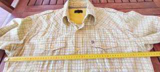 Camisa BLEND cuadros manga corta amarilla Talla