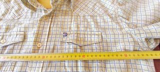 Camisa BLEND cuadros manga corta amarilla Talla