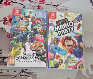 Pack Super Smash Bros y Super Mario Party switch