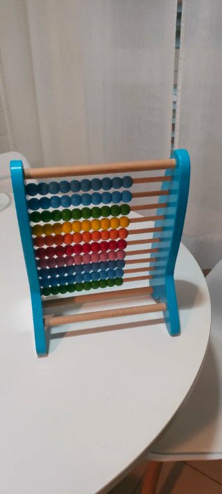 Ábaco de madera educativo