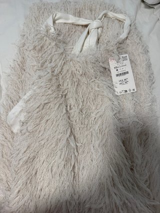Vestido Zara Blanco Talla XS