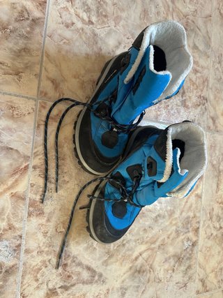 Botas de montaña mujer negras y azules