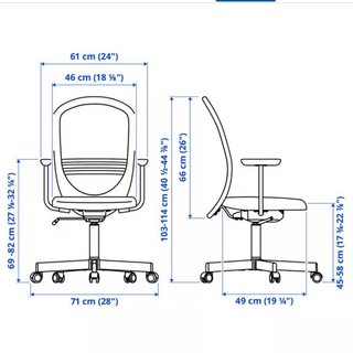 Silla de oficina FLINTAN negra con reposabrazos
