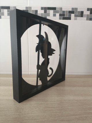 Cuadro Hueco Dragon Ball Goku Negro