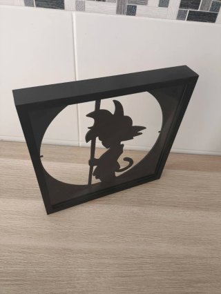 Cuadro Hueco Dragon Ball Goku Negro