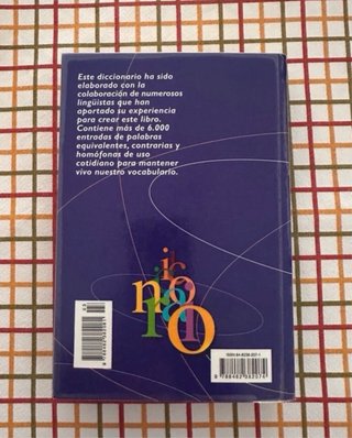 Diccionario básico de sinónimos, antónimos y pa...