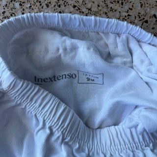 Cubrepañal bebé blanco y rosa
