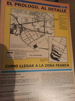 Programa Oficial Paris-Barcelona-Dakar 1988