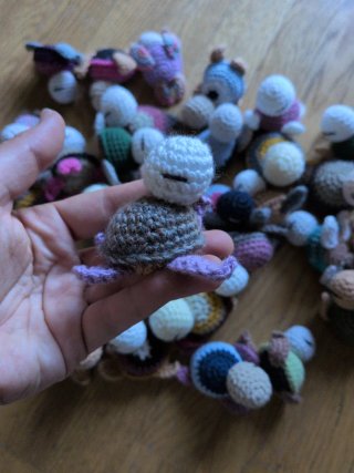 32 Amigurumi tartarughe fatte a mano