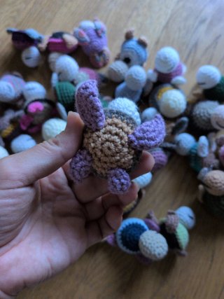 32 Amigurumi tartarughe fatte a mano