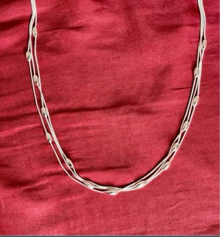 Collar Plata 925 con Cuentas Ovaladas