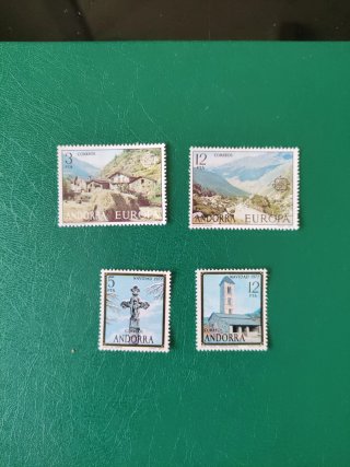 Sellos Andorra española 1977