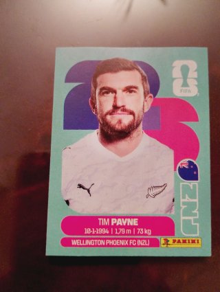Cromo Tim Payne Wellington Phoenix FC