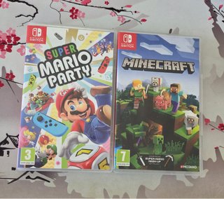 Pack Super Mario Party y Minecraft para switch