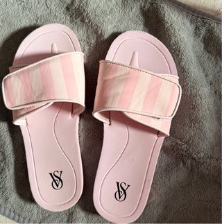 Sandalias Victoria's Secret Rosa Rayas Talla 40