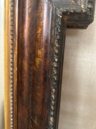 Espejo antiguo madera y cristal