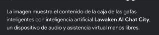 Gafas Lawaken Inteligencia Artificial