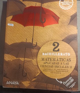 Matemáticas Aplicadas 2 bachillerato
