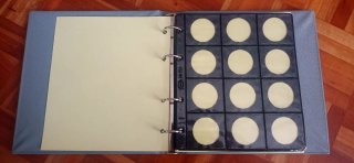 Álbumes para monedas Pardo