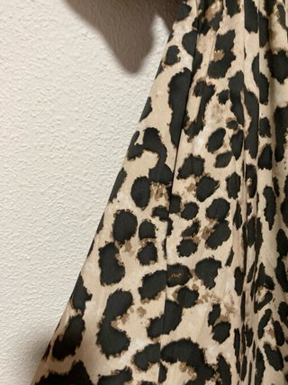 Vestido largo estampado leopardo
