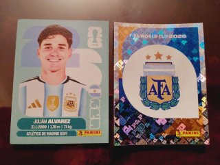 Cromo Mundial FIFA Julián Álvarez Panini