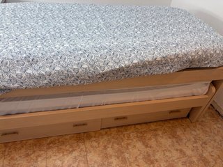 Cama nido de madera. Medidas 190x90.