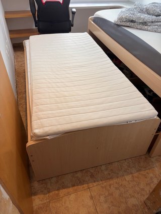 Cama nido de madera. Medidas 190x90.