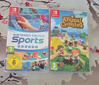 Nintendo Switch Sports y Animal Crossing switch