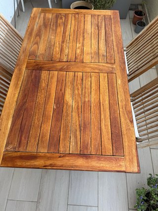 Mesa de teca de Kactus Republic exterior
