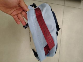Zaino The North Face blu e bianco