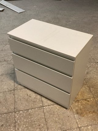 Cajonera IKEA Malm 3 cajones blanca