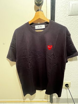 Camiseta PLAY Comme des Garçons Negra Talla M