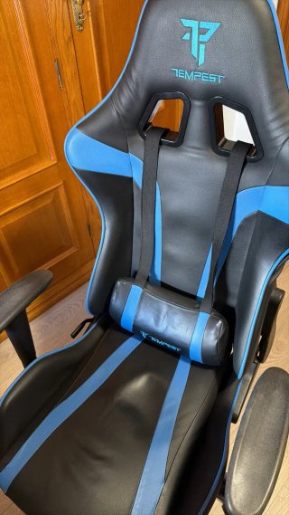 Silla Gaming Tempest Negra y Azul