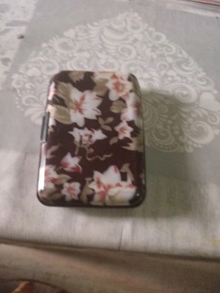Monedero Tarjetero Estampado Flores