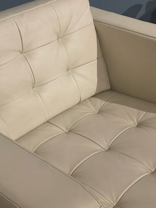Poltrona IKEA Landskrona in pelle beige