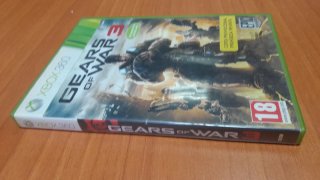 Gears of War 3 Xbox 360 + manual y pegatinas