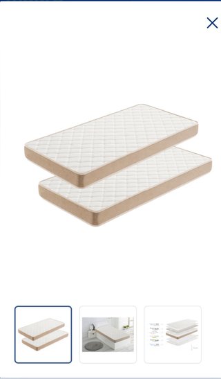 Pack 2 colchones 70x190 cm nuevos