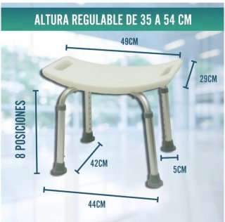 Taburete Ortoprime Ducha Baño Antideslizante
