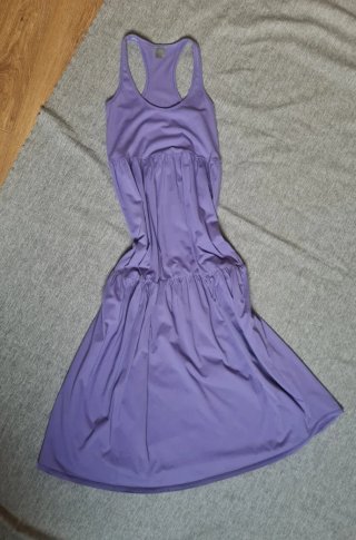 Vestido largo malva Bobi Los Angeles Talla Unica