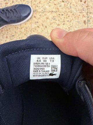 Zapatillas Lacoste Europa Pro Azul Marino talla 40