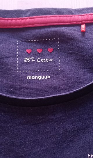 Camiseta Manguun Azul Marino Talla S