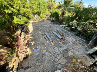 Carpa 12x6 PVC 750 Blanca Base Reforzada