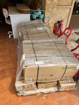 Carpa 12x6 PVC 750 Blanca Base Reforzada