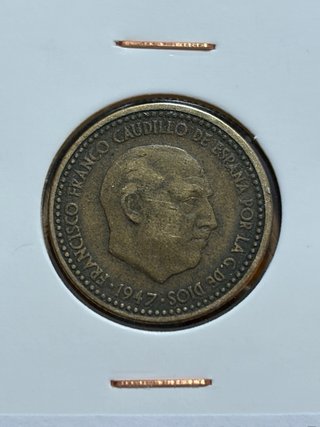 Una 1 Peseta 1947 España MBC+ españa franco